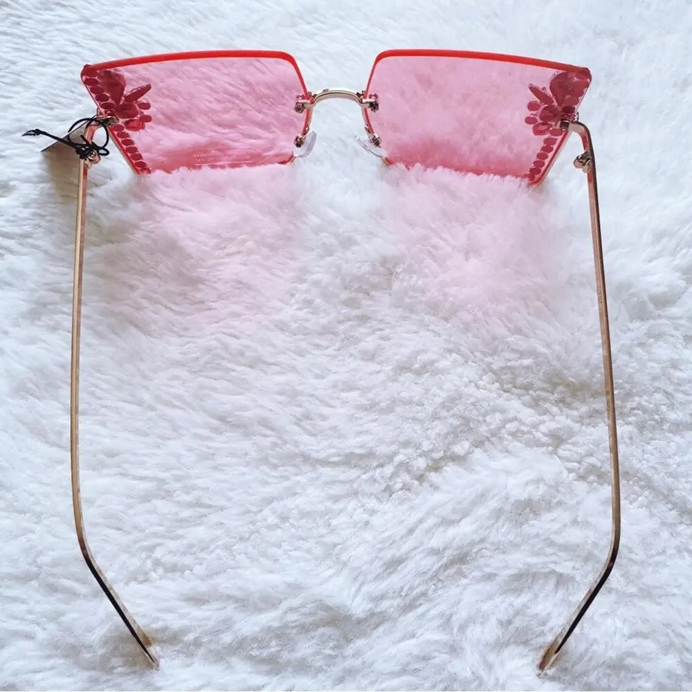 Nora Pink Square Sunglasses